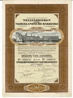 Meelfabrieken Nederlandsche Bakkerij (Meneba) - 1939 - ƒ250, Verzenden, 1920 tot 1950, Aandeel