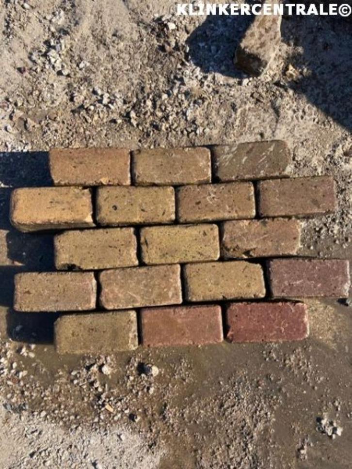 ROOIKORTING 2.000m2 brons rood gemêleerd gebakken keiformaat, Tuin en Terras, Tegels en Klinkers, Gebruikt, Klinkers, Keramiek