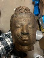Gegoten bronzen Boeddha hoofd uit Nepal, Ophalen, Zo goed als nieuw