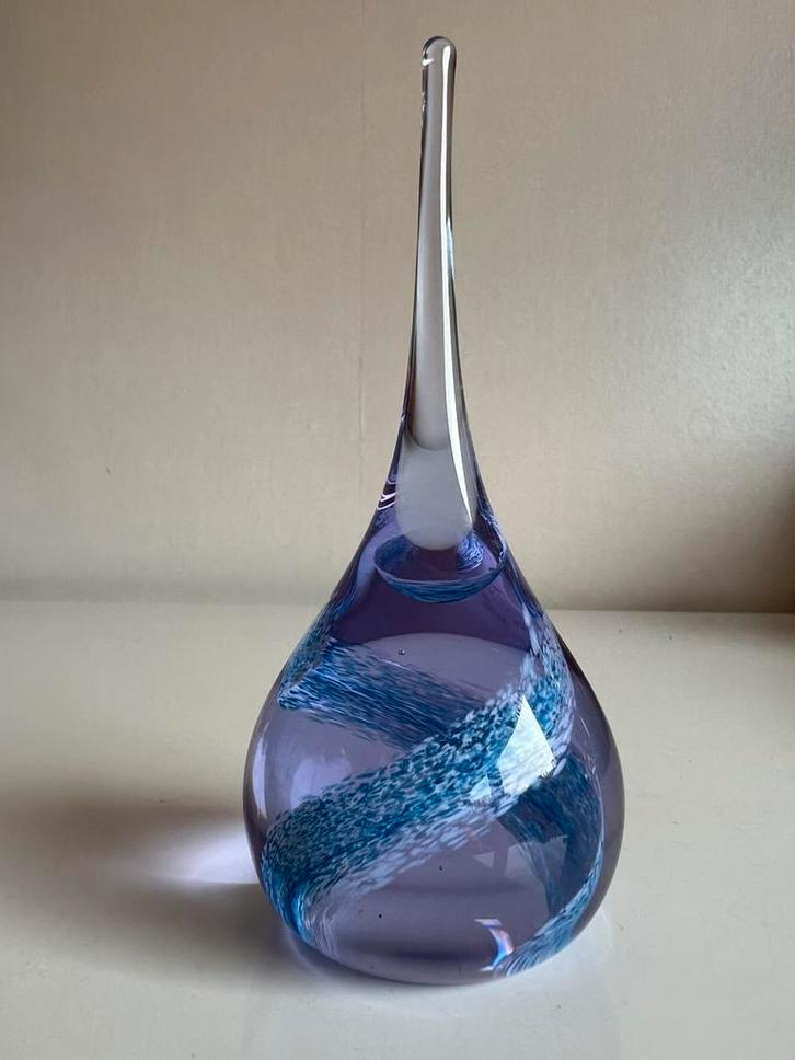 Vintage Allegro Caithness Schotland Moondrop Paperweight 90s, Antiek en Kunst, Antiek | Glas en Kristal, Ophalen of Verzenden