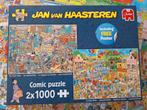 Jan van Haasteren 2 x 1000 puzzel, Ophalen of Verzenden, 500 t/m 1500 stukjes, Zo goed als nieuw, Legpuzzel