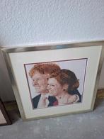 Kruissteek portret van Willem-Alexander en Máxima, Ophalen of Verzenden, Gebruikt