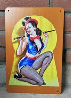 ShowGirl Sexy Pin Up Dame Retro Metalen Wandbord Poster, Huis en Inrichting, Nieuw, Verzenden