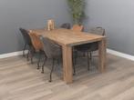 Teak tafel 240 cm – grey wash, Ophalen, Nieuw