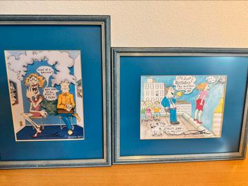 Steve Gill cartoons 2 x beschikbaar voor biedingen