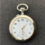 Antiek zakhorloge – ca. 1900 – Argentan kast (verzilverd), Antiek en Kunst, Antiek | Klokken, Ophalen of Verzenden