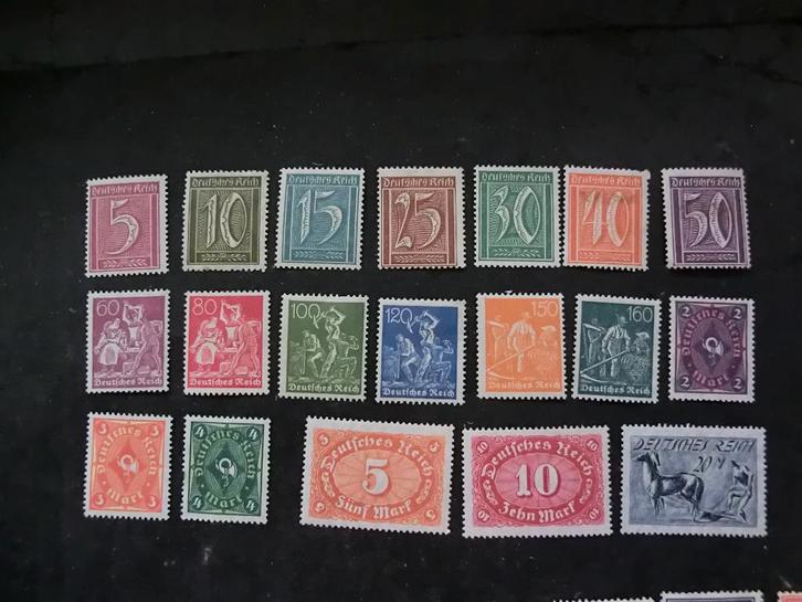 Duitse Rijk serie 158-176 Ongestempeld,, Postzegels en Munten, Postzegels | Europa | Duitsland, Postfris, Overige periodes, Ophalen of Verzenden