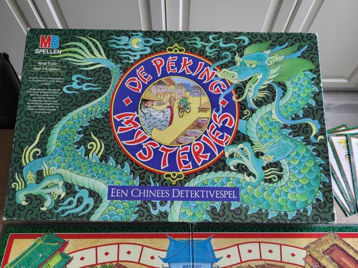 spel De Peking mysteries - vintage!, Hobby en Vrije tijd, Gezelschapsspellen | Bordspellen, Gebruikt, Een of twee spelers, Drie of vier spelers