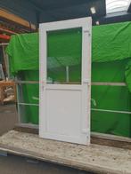 Kunststof Buitendeur 1/2glas  b93 x h208 cm Wit -2331-, Niet ingevuld, Kunststof, 80 tot 100 cm, Niet ingevuld