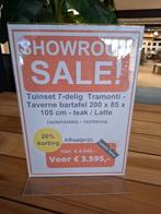 4SO Tramonti  / Taverne bartafel set, 4 zitplaatsen, Teakhout, Nieuw, Ophalen of Verzenden