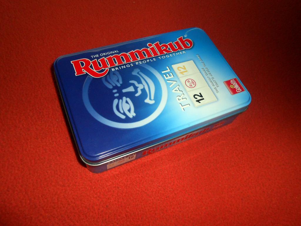 The Original Rummikub Travel (blikje), Hobby en Vrije tijd, Gezelschapsspellen | Overige, Ophalen of Verzenden, Zo goed als nieuw