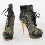 Prachtige Jumex Enkellaarsjes Met Studs s15 (Maat 36) € 25,-, Overige kleuren, Lage of Enkellaarzen, Ophalen of Verzenden, Zo goed als nieuw