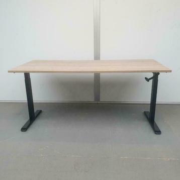 Slinger verstelbaar zit-sta bureau 160x80 cm – zwart frame beschikbaar voor biedingen
