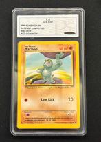 Machop #52 Pokemon Base Set Pi gem-mint 9,5, Verzenden, Zo goed als nieuw, Losse kaart
