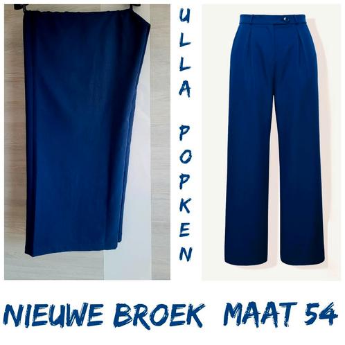 NIEUW ULLA POPKEN mooie broek blauw / navy maat 54, Kleding | Dames, Grote Maten, Nieuw, Broek of Spijkerbroek, Blauw, Verzenden