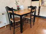 Keukentafel met 4 stoelen, 50 tot 100 cm, 100 tot 150 cm, Gebruikt, Vier personen