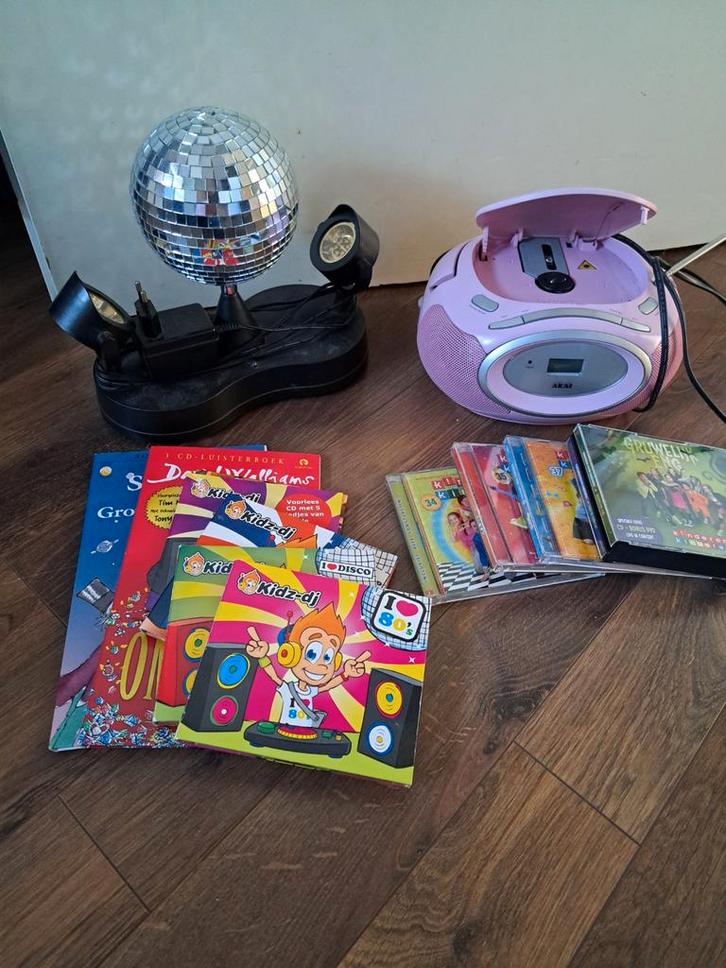 Feestpakket: Discolamp, CD-speler & Kinderen voor Kinderen, Hobby en Vrije tijd, Feestartikelen, Ophalen of Verzenden