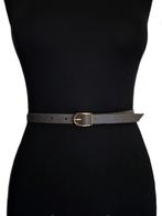 Vintage grijs leren slangenleer ceintuur, Minder dan 3 cm, Overige kleuren, 100 cm of meer, Echt leder