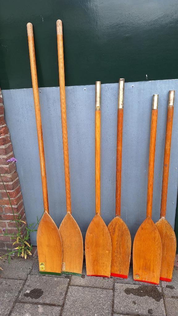 Mooie vintage peddels roeispanen, Watersport en Boten, Peddels, Gebruikt, Ophalen