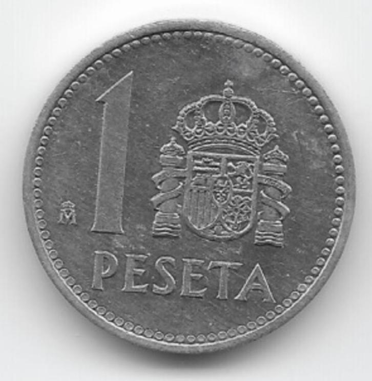 Spanje 1 peseta 1985 KM# 821, Postzegels en Munten, Munten | Europa | Niet-Euromunten, Losse munt, Overige landen, Verzenden