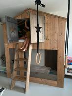 Houten Stapelbed - Handgemaakt hardhout Caribisch Design, Ophalen, Gebruikt, Stapelbed