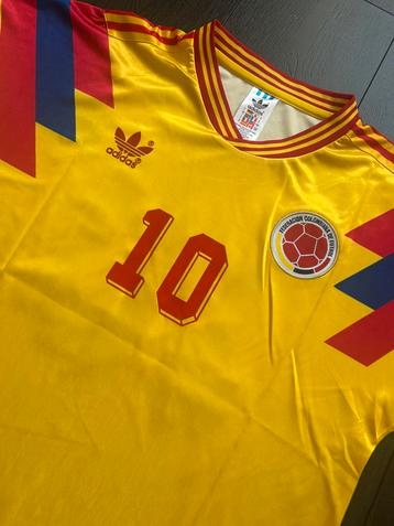 Adidas Colombia Voetbal Shirt (L) #10 (Valderrama) beschikbaar voor biedingen