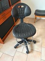 Kunststof bureaustoel met hoogte verstelling, Ophalen of Verzenden, Gebruikt, Zwart, Bureaustoel
