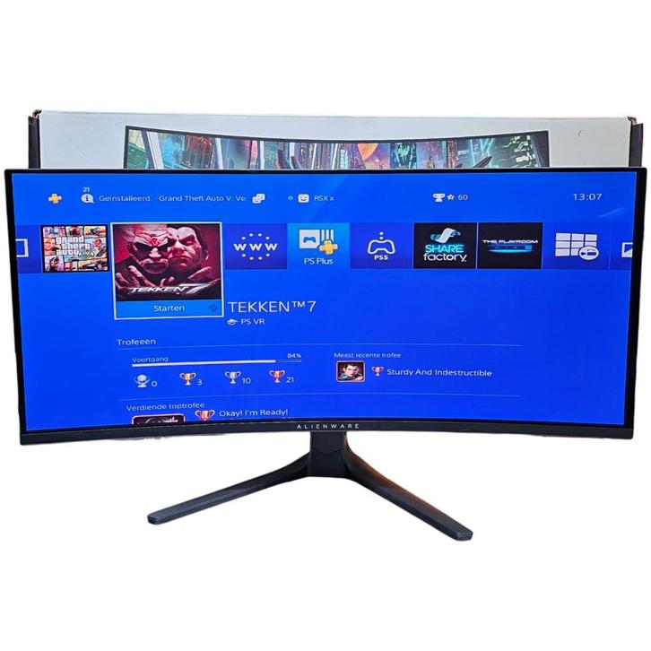 Alienware AW3423DWF 34" Curved Oled Monitor, Computers en Software, Monitoren, Zo goed als nieuw, 201 Hz of meer, DisplayPort