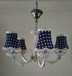 Hanglamp,Paars,5 kapjes,Wit,kado,Kroonluchter,lamp,kinderen, Kinderen en Baby's, Kinderkamer | Inrichting en Decoratie, Ophalen