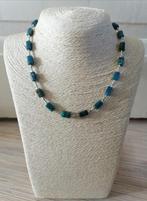 Nieuwe zelfgemaakte ketting met blauwe apatiet kralen, Sieraden, Tassen en Uiterlijk, Kettingen, Blauw, Nieuw, Ophalen of Verzenden