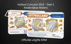 Holland Coincard 2014 - Deel 1 - Kinderdijkse Molens, Postzegels en Munten, Munten | Nederland, Euro's, Ophalen of Verzenden, Koningin Beatrix