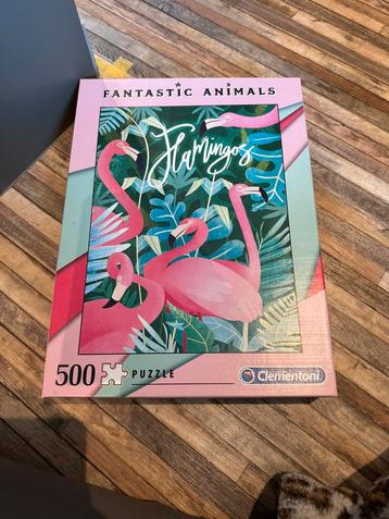 Legpuzzel flamingo’s 500 stukjes beschikbaar voor biedingen