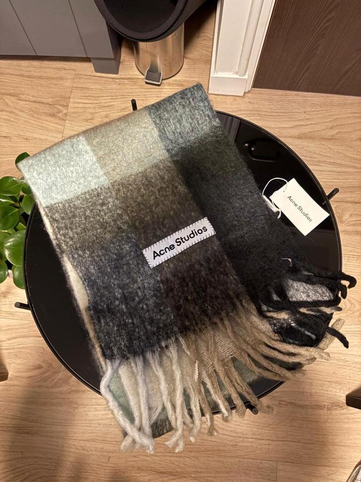 Acne studio's sjaal munt, grijs, bruin, wit, zwart, beige, c, Kleding | Heren, Mutsen, Sjaals en Handschoenen, Nieuw, Sjaal, Overige maten