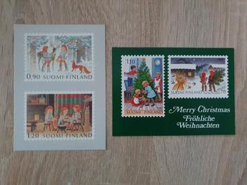 2 ansichtkaarten Finland 1981 en 1982 christmas stamps  beschikbaar voor biedingen