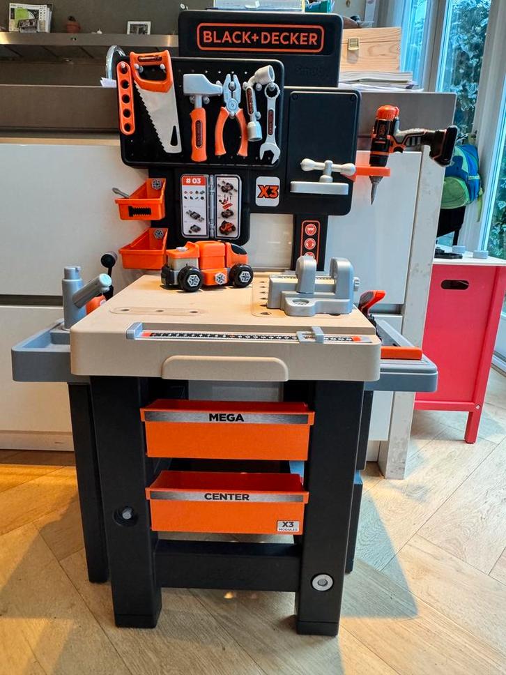 Smoby Black & Decker Mega Center, Kinderen en Baby's, Speelgoed | Speeltafels, Ophalen