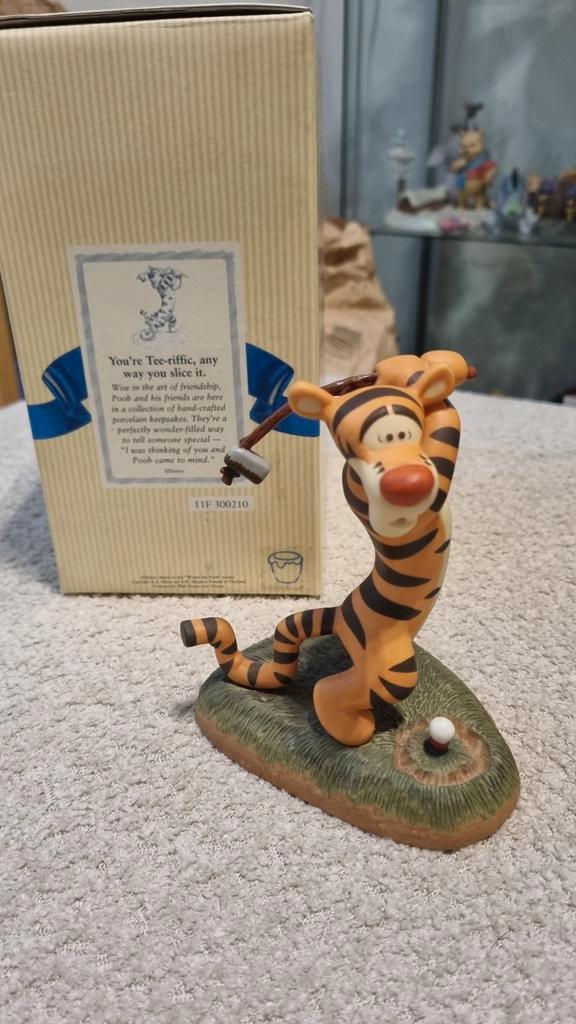 Winnie the Pooh Tigger Golf Beeldje, Verzamelen, Disney, Zo goed als nieuw, Beeldje of Figuurtje, Winnie de Poeh of vrienden, Ophalen of Verzenden