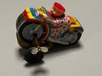 Blikken Aoki motorfiets met clowntje (Japan), Antiek en Kunst, Antiek | Speelgoed, Ophalen of Verzenden
