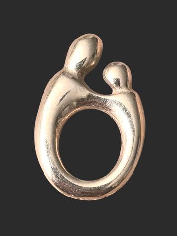 14 k gouden M ' Amour Hanger liefde tussen moeder & Kind  beschikbaar voor biedingen