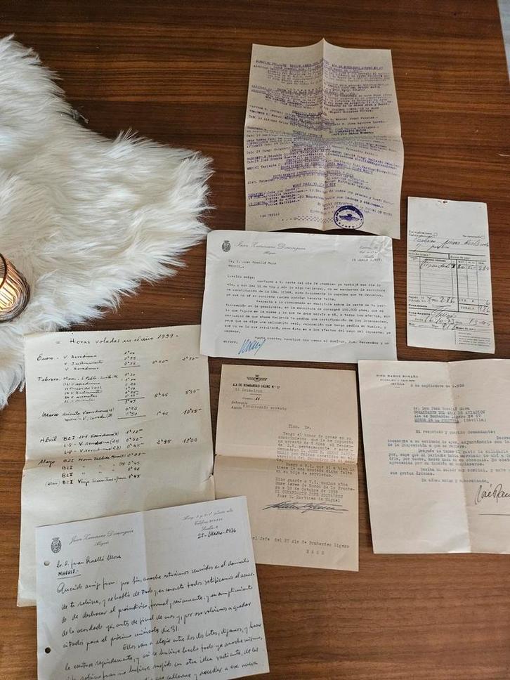 Oude Spaanse Luchtmacht Brieven, Boeken, Catalogussen en Folders, Gelezen, Ophalen of Verzenden