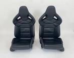 RECARO Autostoelen VW Golf 6 R Leder Zwart, Gebruikt, -, -, Ophalen of Verzenden
