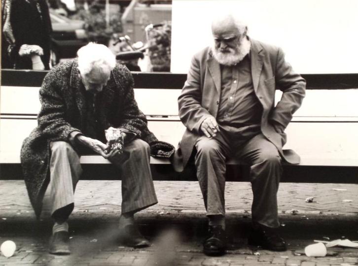 bedelaar dakloze zwervers Unieke A3 Foto's jaren 80 Den Haag, Antiek en Kunst, Kunst | Tekeningen en Foto's, Ophalen of Verzenden