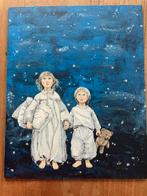 Schilderijtje 30x24 op paneel, Ophalen of Verzenden