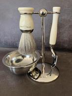 Edwin Jagger 4-delige scheerset ivoorwit NIEUW, Ophalen of Verzenden, Nieuw, Gehele gezicht, Overige typen