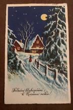 Oudejaarskaart met winterlandschap 1942, Ophalen of Verzenden, Duitse Keizerrijk, Gestempeld