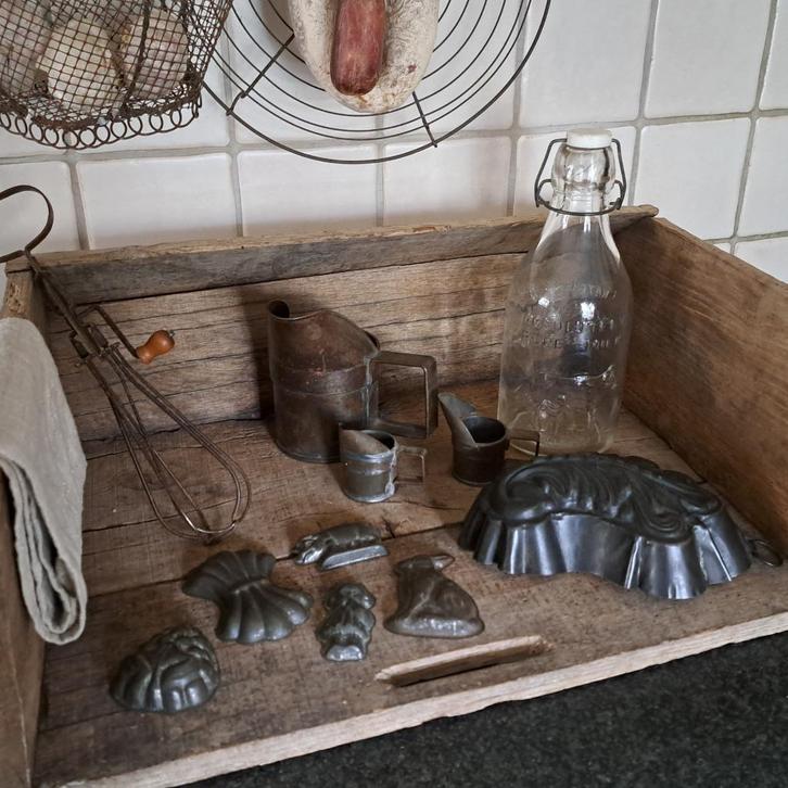 Brocante oude bakvorm chocoladevorm chocolademal *Etage3*, Huis en Inrichting, Woonaccessoires | Overige, Gebruikt, Ophalen of Verzenden