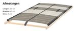 Te Koop: Verstelbare Leirsund lattenbodems voor 200 x 160, Ophalen, Beige, Tweepersoons, 200 cm