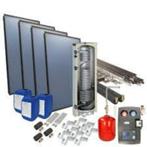 Zonneboiler set met 4 panelen en 500 liter boiler, compleet, Doe-het-zelf en Verbouw, Ophalen, 100 liter of meer, Nieuw, Boiler