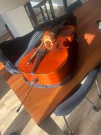 Cello met Hoes en Stok, Muziek en Instrumenten, Strijkinstrumenten | Cello's, Ophalen, Gebruikt, 4/4-cello, Met koffer