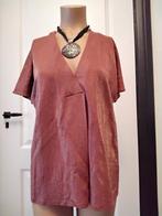 Mooie NUKUS top met glimmertje - Maat M, Maat 38/40 (M), Bruin, Ophalen of Verzenden, Zo goed als nieuw