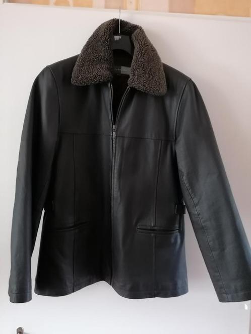 SUPER MOOI donkerbruin gevoerd leren jasje mt. 38/40 - NIEUW, Kleding | Dames, Jassen | Winter, Nieuw, Maat 38/40 (M), Bruin, Ophalen of Verzenden